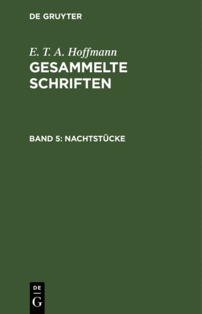 E. T. A. Hoffmann - Nachtstücke, E-bok