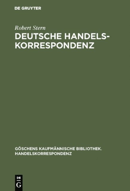 Robert Stern - Deutsche Handelskorrespondenz, E-bok