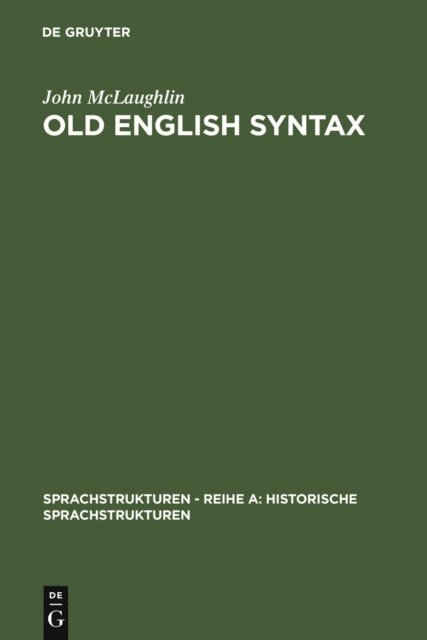 John McLaughlin - Old English Syntax, E-bok