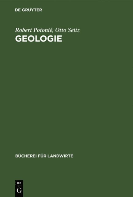 Otto Seitz, Robert Potonie - Geologie, E-bok