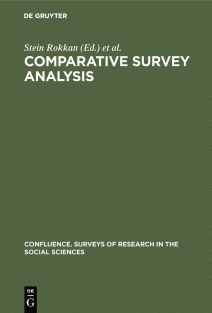 Elina Almasy, Jean Viet, Sidney Verba, Stein Rokkan - Comparative survey analysis, E-bok