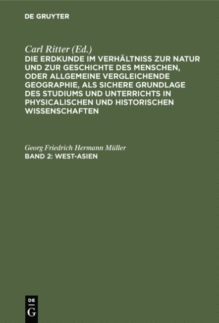 Georg Friedrich Hermann Muller - West-Asien, E-bok