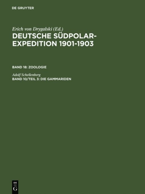 Adolf Schellenberg - Die Gammariden, E-bok