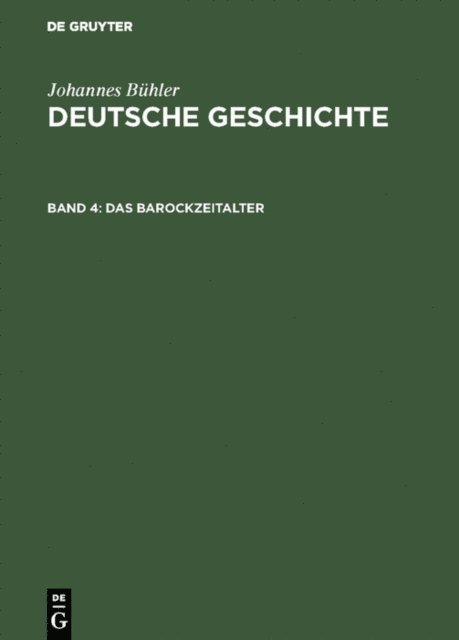 Johannes Buhler - Das Barockzeitalter, E-bok
