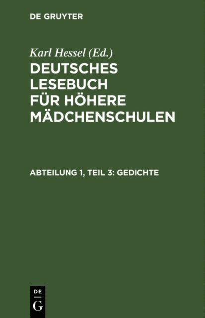 Karl Hessel - Gedichte, E-bok
