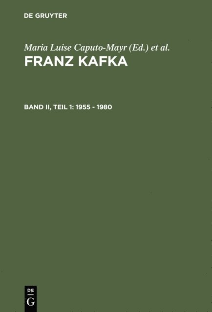 Julius M. Herz, Maria Luise Caputo-Mayr - 1955 - 1980, E-bok