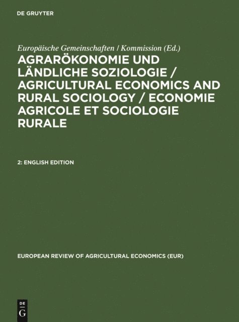 Europaische Gemeinschaften / Kommission - English Edition, E-bok