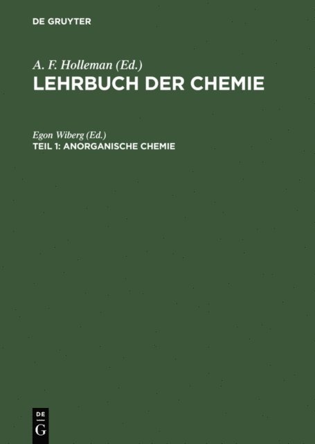 Egon Wiberg - Anorganische Chemie, E-bok
