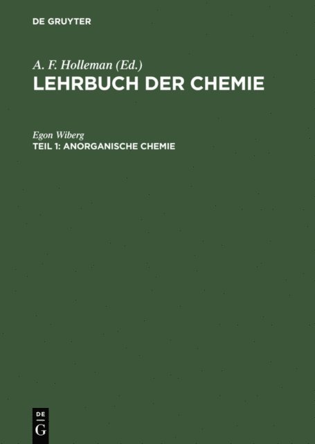 Egon Wiberg - Anorganische Chemie, E-bok