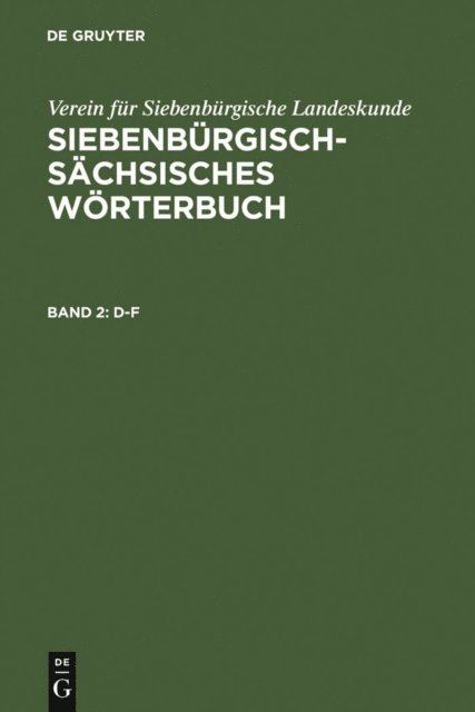 Georg Keintzel - D–F, E-bok
