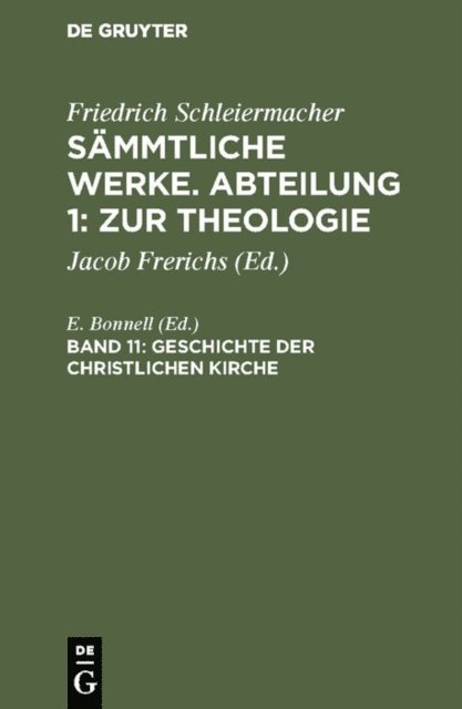 E. Bonnell - Geschichte der christlichen Kirche, E-bok