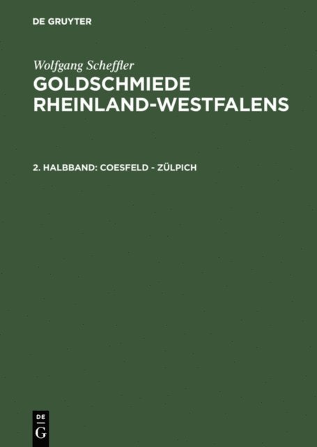 Wolfgang Scheffler - Coesfeld - Zülpich, E-bok