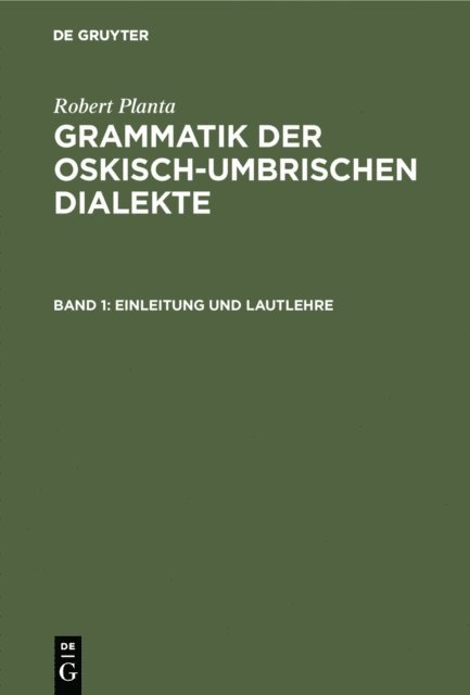 Robert Planta - Einleitung und Lautlehre, E-bok