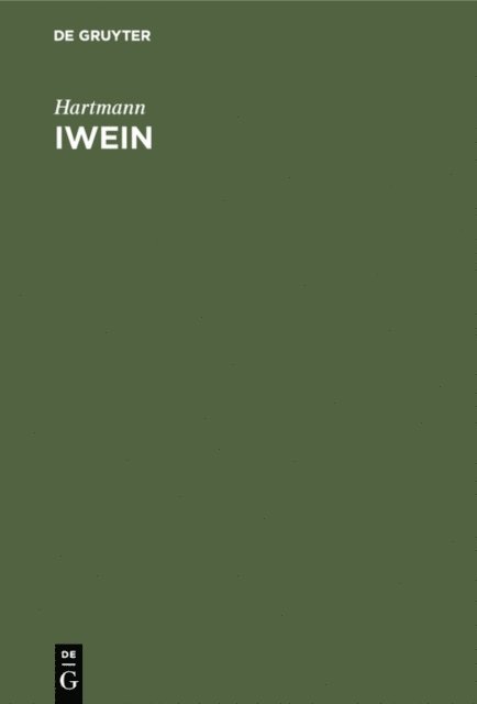 Hartmann - Iwein, E-bok