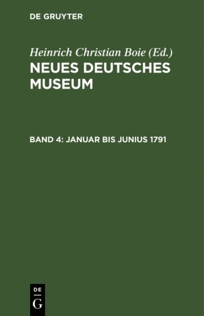 Heinrich Christian Boie - Januar bis Junius 1791, E-bok
