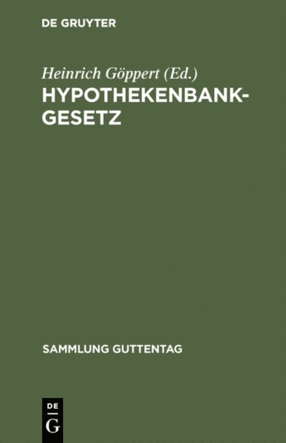Hypothekenbankgesetz