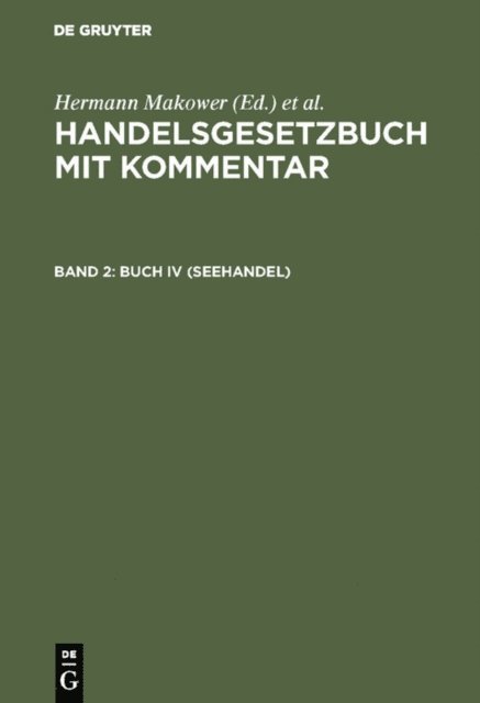 E. Loewe, Hermann Makower - Buch IV (Seehandel), E-bok