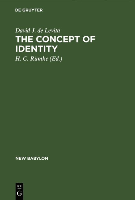 David J. de Levita, H. C. Rumke - concept of identity, E-bok