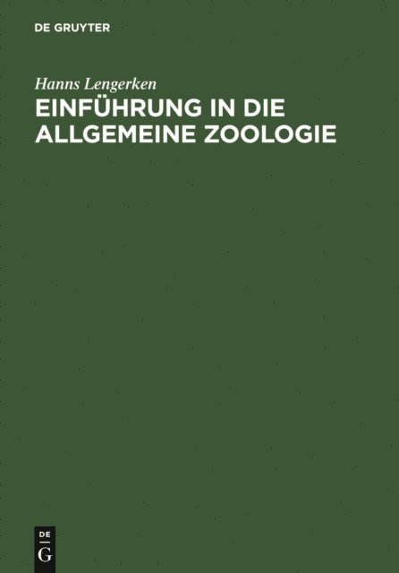 Hanns Lengerken - Einführung in die allgemeine Zoologie, E-bok
