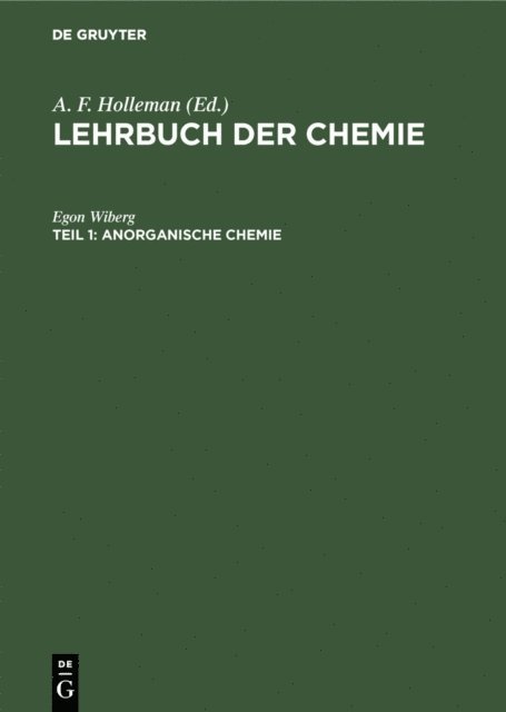 Egon Wiberg - Anorganische Chemie, E-bok