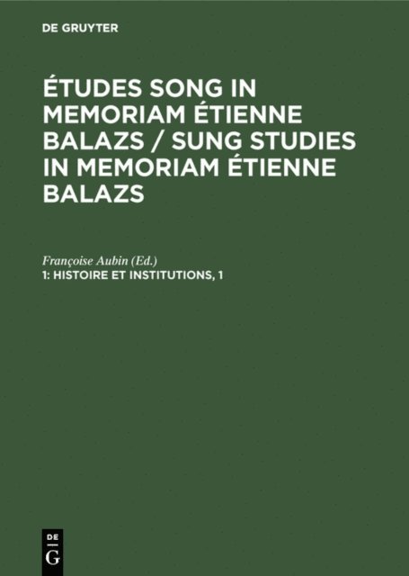 Francoise Aubin - Histoire et institutions, 1, E-bok