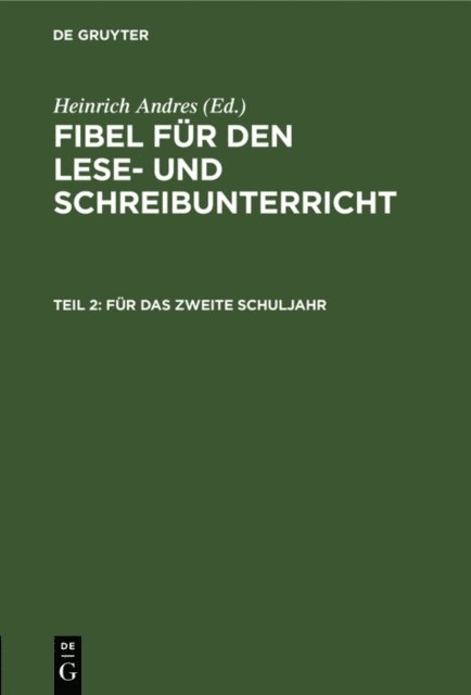 Heinrich Andres - Für das zweite Schuljahr, E-bok