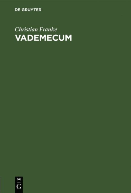 Christian Franke - Vademecum, E-bok