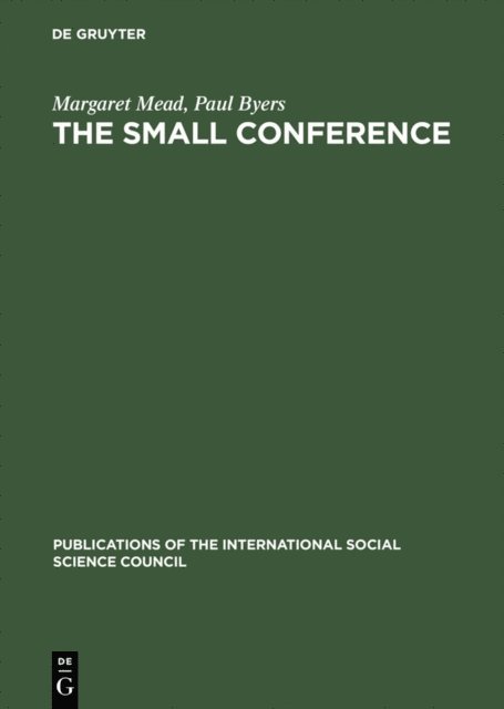 Paul Byers, Margaret Mead - small conference, E-bok
