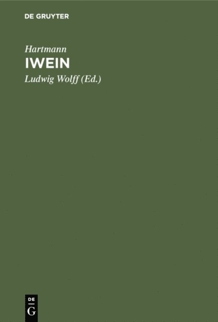 Hartmann, Ludwig Wolff - Iwein, E-bok