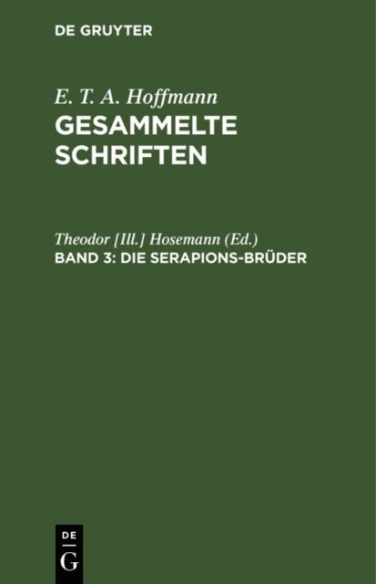 Theodor [Ill.] Hosemann - Die Serapions-Brüder, E-bok