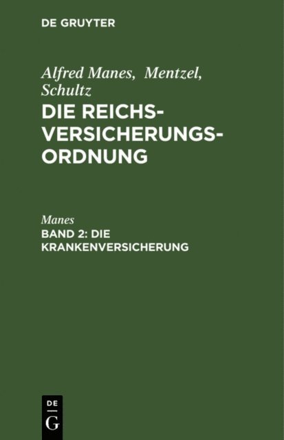 Manes - Die Krankenversicherung, E-bok