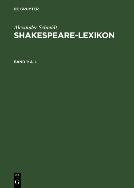 Alexander Schmidt, Gregor Sarrazin - A - L, E-bok