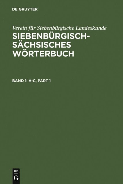 Adolf Schullerus - A–C, E-bok