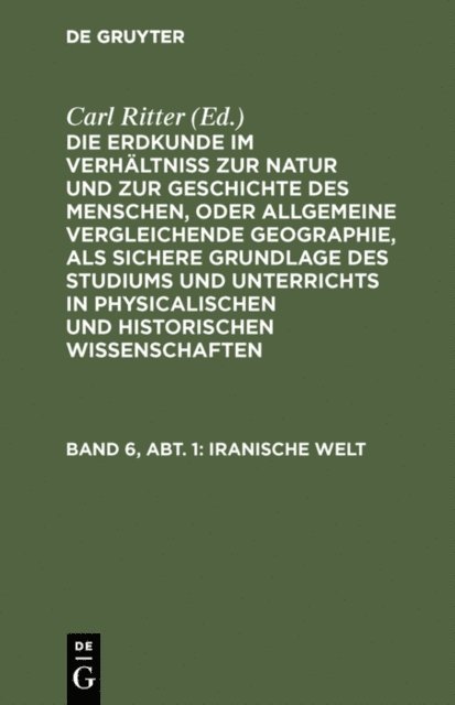 Carl Ritter, Carl Ritter - Iranische Welt, E-bok