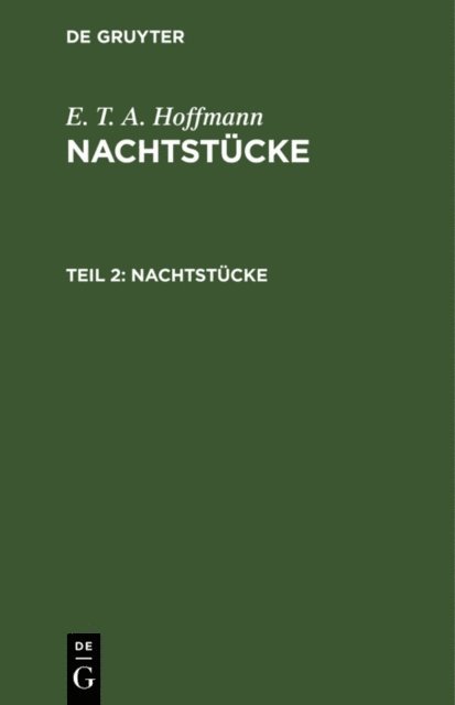 E. T. A. Hoffmann - Nachtstücke, E-bok