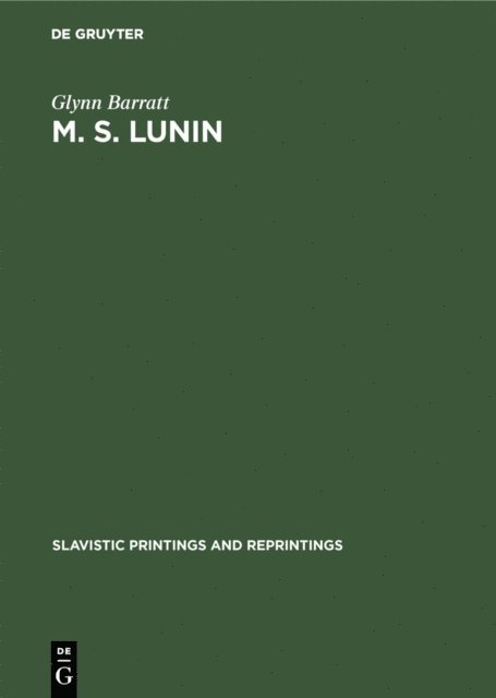 Glynn Barratt - M. S. Lunin, E-bok