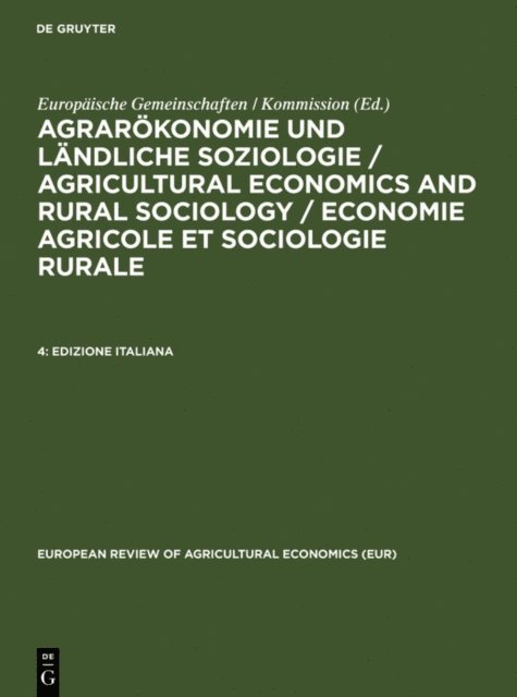 Europaische Gemeinschaften / Kommission - Edizione Italiana, E-bok