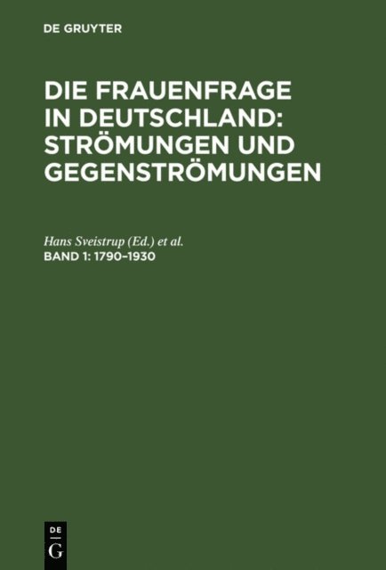Agnes Zahn-Harnack, Hans Sveistrup - 1790–1930, E-bok