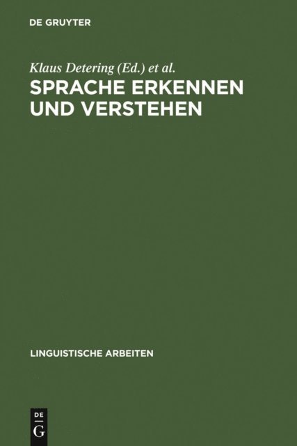 Wolfgang Sucharowski, Jurgen Schmidt-Radefeldt, Klaus Detering - Sprache erkennen und verstehen, E-bok