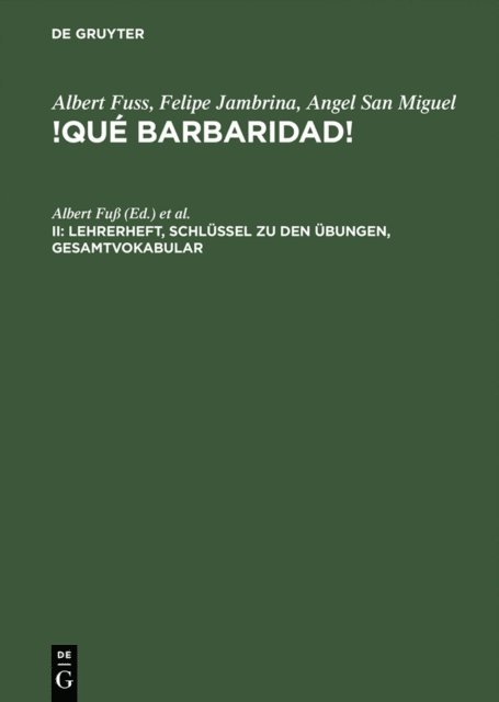 Felipe Jambrina, Albert Fu - Lehrerheft, Schlüssel zu den Übungen, Gesamtvokabular, E-bok