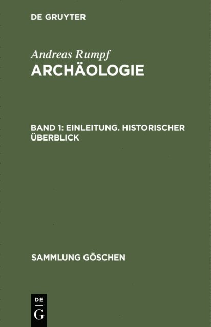Andreas Rumpf - Einleitung. Historischer Überblick, E-bok
