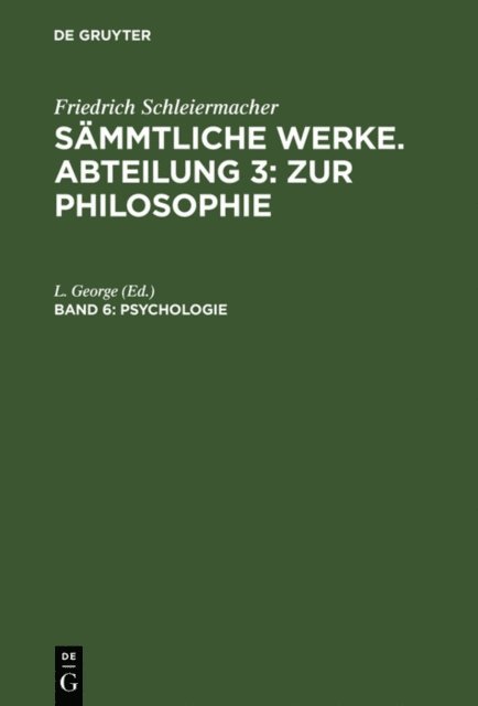 L. George - Psychologie, E-bok