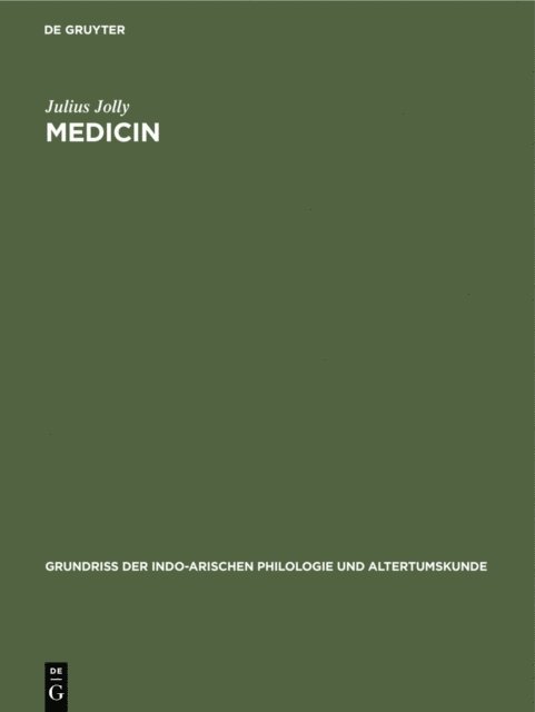 Julius Jolly - Medicin, E-bok