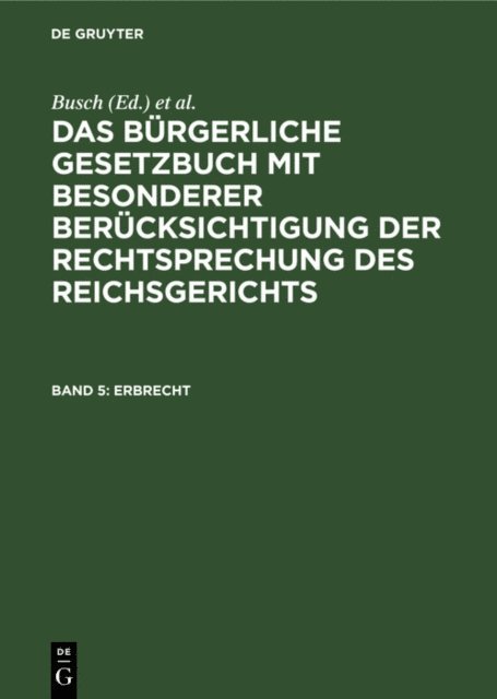 Seyffarth, Michaelis - Erbrecht, E-bok