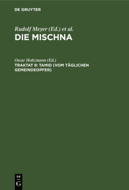 Oscar Holtzmann - Tamid (Vom täglichen Gemeindeopfer), E-bok