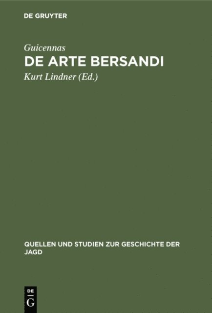 Guicennas, Kurt Lindner - De arte bersandi, E-bok