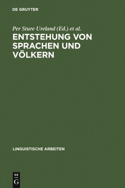 Mannheim> Symposion uber Sprachkontakt in Europa <6 1984, Per Sture Ureland - Entstehung von Sprachen und Völkern, E-bok