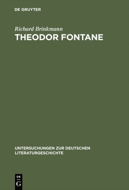Richard Brinkmann - Theodor Fontane, E-bok