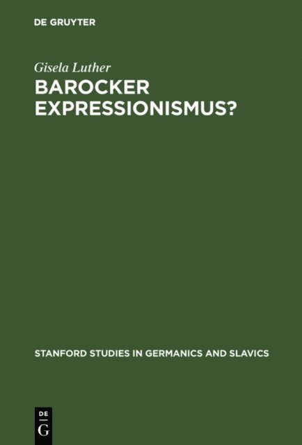 Gisela Luther - Barocker Expressionismus?, E-bok