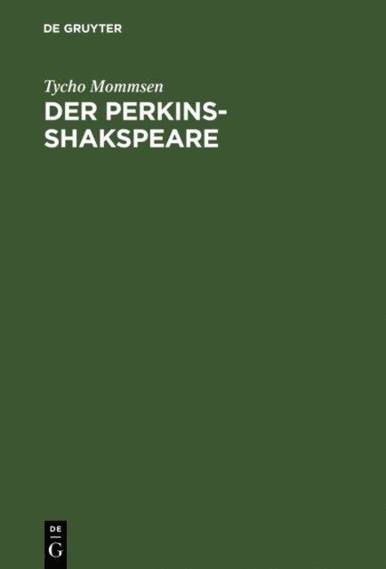 Tycho Mommsen - Der Perkins-Shakspeare, E-bok